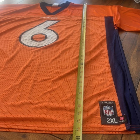 NFL Denver Broncos Cutler 6 Football Jersey Orange V-Neck #6 Size 2XL - Picture 4 of 16